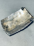 Important Charles Loloma Student Vintage Native American Navajo Sterling Silver Buckle-Nativo Arts