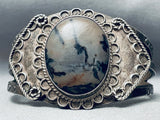 One Of The Best Early Agate Sterling Silver Native American Navajo Bracelet-Nativo Arts