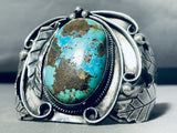 Herbert Tsosie Important Vintage Native American Navajo Turquoise Sterling Silver Bracelet-Nativo Arts