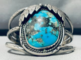 Museum Vintage Native American Navajo Morenci Turquoise Sterling Silver Bracelet-Nativo Arts
