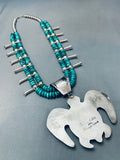 183 Grams Native American Navajo Turtle Sterling Silver Squash Blossom Necklace-Nativo Arts