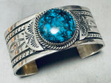 Last Chance Turquoise Mine!!!! Important Vintage Native American Navajo Sterling Silver Bracelet-Nativo Arts