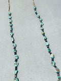 Native American Traditional Vintage Santo Domingo Royston Turquoise Sterling Silver Necklace-Nativo Arts