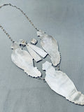 Best Vintage Native American Zuni Inlay Maiden Turquoise Sterling Silver Necklace-Nativo Arts