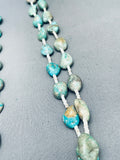 One Of The Most Beautiful Vintage Navajo Turquoise Jacla Necklace Old-Nativo Arts
