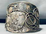 One Of The Most Unique Vintage Native American Navajo Sterling Silver Bracelet-Nativo Arts