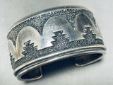 Authentic Thomas Singer Vintage Native American Navajo Sterling Silver Bracelet-Nativo Arts