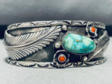 Tommy Willeto Vintage Native American Navajo Nturquoise Sterling Silver Bracelet-Nativo Arts