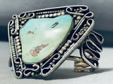 Heavy 87 G Vintage Navajos Natural Royston Sterling Silver Bracelet-Nativo Arts