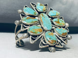 One Of Most Unique Evr Vintage Native American Navajo Royston Turquoise Sterling Silver Bracelet-Nativo Arts