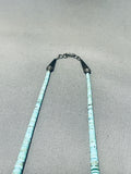 Gorgeous Vintage Santo Domingo Turquoise Sterling Silver Necklace-Nativo Arts