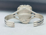 Rare Lone Mountain Turquoise Vintage Native American Navajo Sterling Silver Bracelet-Nativo Arts