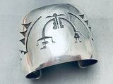 One Of The Best Vintage Native American Hopi Sterling Silver Yei Bracelet-Nativo Arts
