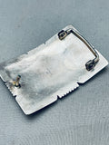 The Best Vintage Native American Navajo White Agate Sterling Silver Buckle-Nativo Arts
