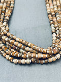The Best Vintage Santo Domingo Tan Heishi Necklace Old-Nativo Arts