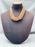 Superior Vintage Southwest Meln Heishi 18 Strand Necklace Old-Nativo Arts