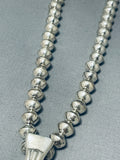 Marvelous Native American Navajo Handcarved Sterling Silver Massive Naja Necklace-Nativo Arts