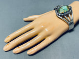 Special Native American Navajo Royston Turquoise Sterling Silver Bracelet-Nativo Arts