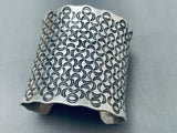 121 Grams Massive Vintage Southwest Sterling Silver Bracelet Cuff-Nativo Arts