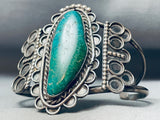 Detailed Vintage Native American Navajo Royston Turquoise Sterling Silver Bracelet-Nativo Arts