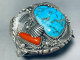 148 Grams Museum Worthy Vintage Native American Navajo Turquoise Sterling Silver Bracelet-Nativo Arts