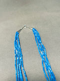 Absolutely Fab!! Native American Navajo Denim Lapis Sterling Silver Necklace-Nativo Arts
