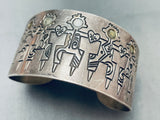 Detailed Vintage Southwest Sterling Silver Bracelet