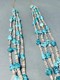 Native American 200+ Gram Vintage Santo Domingo Spiderweb Turquoise Shell Necklace-Nativo Arts