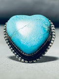 I Heart Turquoise Vintage Native American Navajo Sterling Silver Ring Old-Nativo Arts