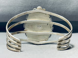 Most Unique Vintage Native American Navajo Abalone Pearl Sterling Silver Inlay Bracelet-Nativo Arts