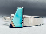 Contemporist Vintage Native American Navajo Turquoise Inlay Sterling Silver Bracelet-Nativo Arts