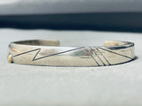 Important Vintage Native American Navajo Jim King Jr Sterling Silver 14k Gold Bracelet-Nativo Arts