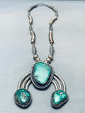 Longer Rare Vintage Native American Navajo Royston Turquoise Sterling Silver Necklace4999.95-Nativo Arts