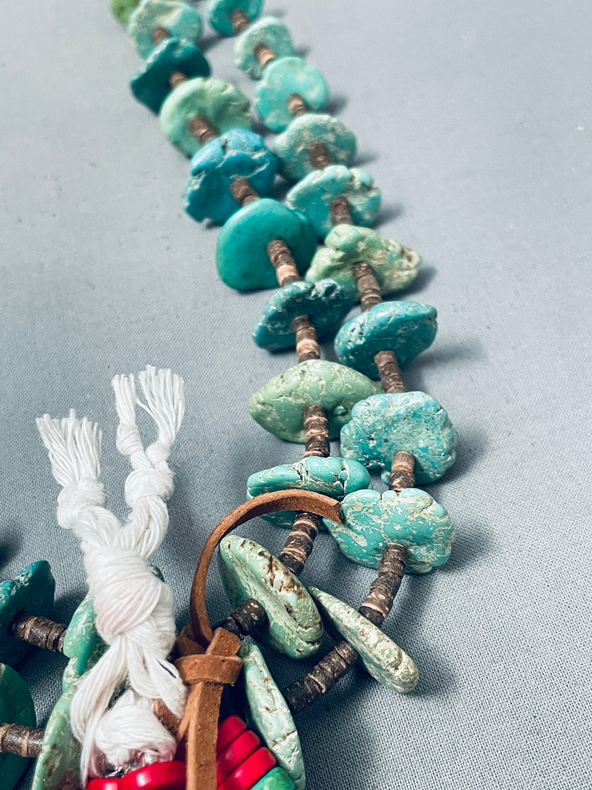 【vintage】Native Jewelry / <No.2676> Early Very Rare Vintage Native American Navajo Cerrillos Turquoise