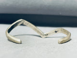 Authentic Vintage Native American Navajo Turquoise Chip Inlay Sterling Silver Bracelet-Nativo Arts