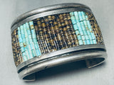 Teddy Joe Vintage Native American Navajo Turquoise Heishi Sterling Silver Bracelet-Nativo Arts