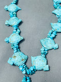 The Single Best Vintage Native American Navajo Toad Turquoise Fetish Necklace