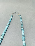 Native American Graduating Heishi Vintage Santo Domingo Turquoise Sterling Silver Necklace-Nativo Arts