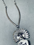 Nelson Morton Magnificent Pilot Mountain Turquoise Sterling Silver Necklace-Nativo Arts