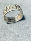 One Of A Kind Vintage Native American Navajo Sterling Silver Storyteller Ring-Nativo Arts
