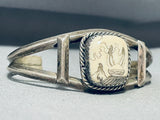 One Of A Kind Vintage Eagle Mountain Sterling Silver Bracelet-Nativo Arts
