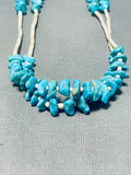 Native American One Of The Most Unique Sectioned Vintage Santo Domingo Turquoise Necklace-Nativo Arts