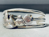 Important Pottery Vintage Native American Navajo Sterling Silver Bracelet-Nativo Arts