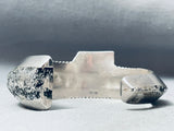 6 Inch Wrist Museum Quality Vintage Native American Navajo Sterling Silver Inlay Bracelet-Nativo Arts