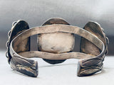 Museum Quality Vintage Native American Navajo Green Turquoise Sterling Silver Bracelet-Nativo Arts