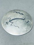 Captivating Vintage Native American Navajo Sterling Silver Kachina Pin Pendant-Nativo Arts