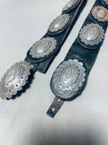 373 Grams Vintage Native American Navajo Hand Tooled Sterling Silver Concho Belt Old-Nativo Arts
