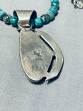 Sensational Vintage Native American Hopi Turquoise Sterling Silver Necklace-Nativo Arts