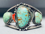 Museum Quality Vintage Native American Navajo Royston Turquoise Sterling Silver Bracelet-Nativo Arts