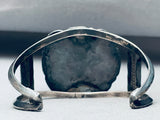 Albert Tsosie Vintage Native American Navajo Birdseye Kingman Turquoise Sterling Silver Bracelet-Nativo Arts
